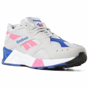 Adidasy Damskie Reebok Aztrek Szare/Różowe/Królewski Niebieski/Białe PL 58YSAGE